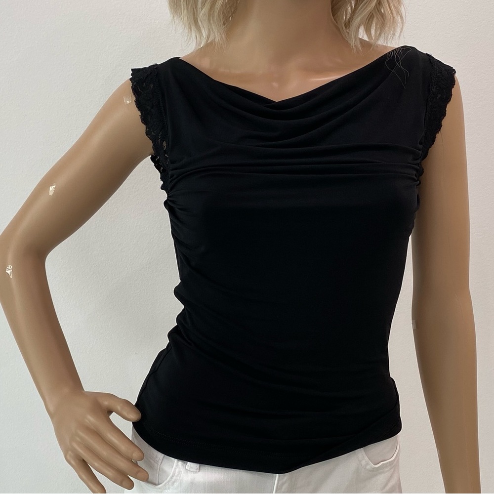 BCBG MaxAzria Black Feminine Top - Picture 8 of 12